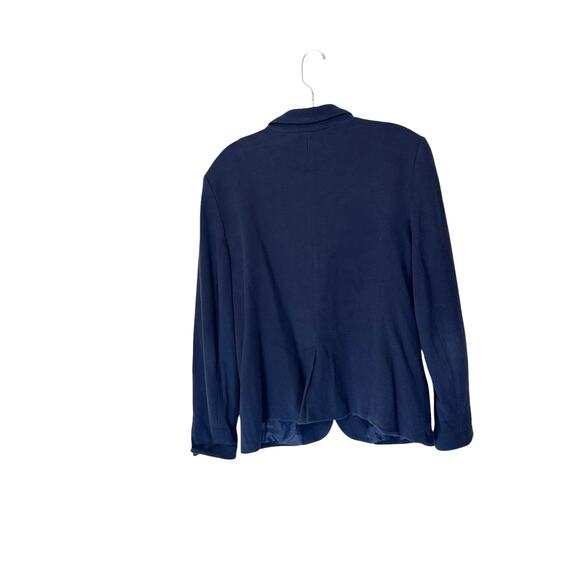 Talbots Blazer Blue Office Work Career Business Corporate Single Breasted Large - Picture 10 of 13